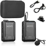 Movo WMX-1-DUO 2.4ghz Dual Wireless Lavalier Microphone System