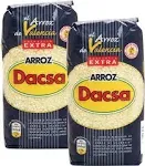 Arroz Rice Dacsa Round Rice D.O. Valencia - 2 Bags of 2.2 lbs