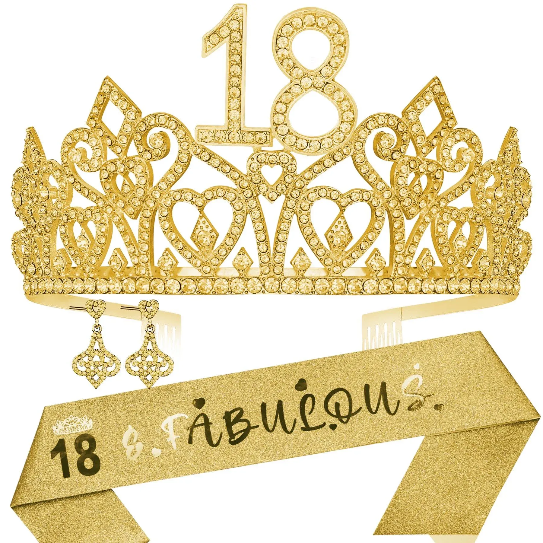 18th Birthday Tiara18th Birthday Decorations for GirlsBirthday Gifts for 18 Y...