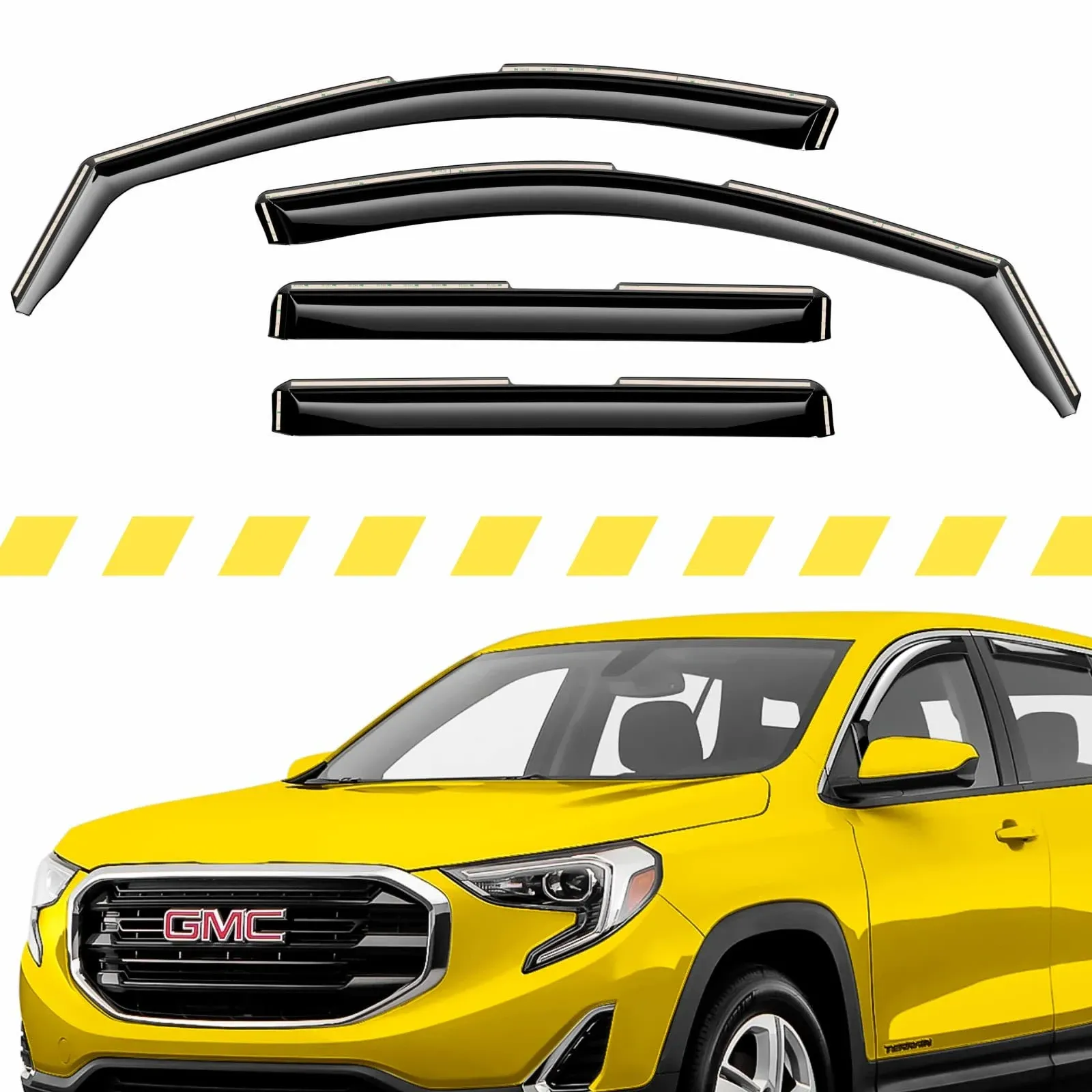 Side Window Deflectors Rain Guards for 2018-2024 GMC Terrain  | eBay