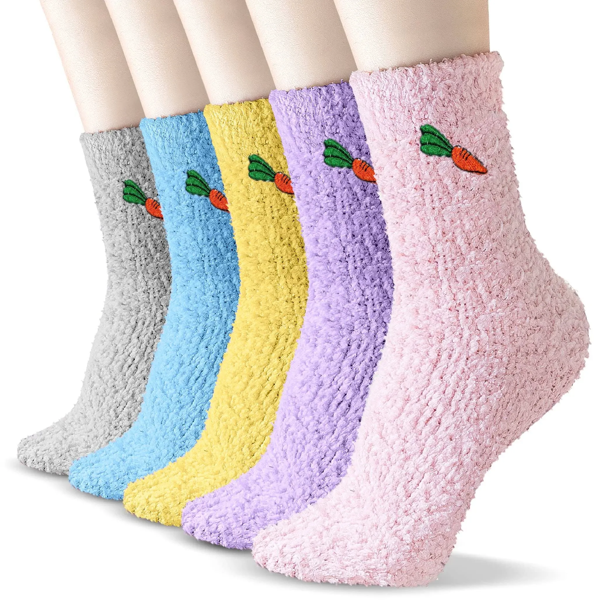 Fuzzy Socks for Women,Winter Thick Warm Fluffy Socks for Girls,Soft Slipper So..