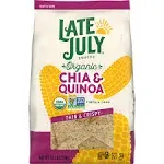 Late July Snacks Thin and Crispy Organic Tortilla Chips with Chia and Quinoa