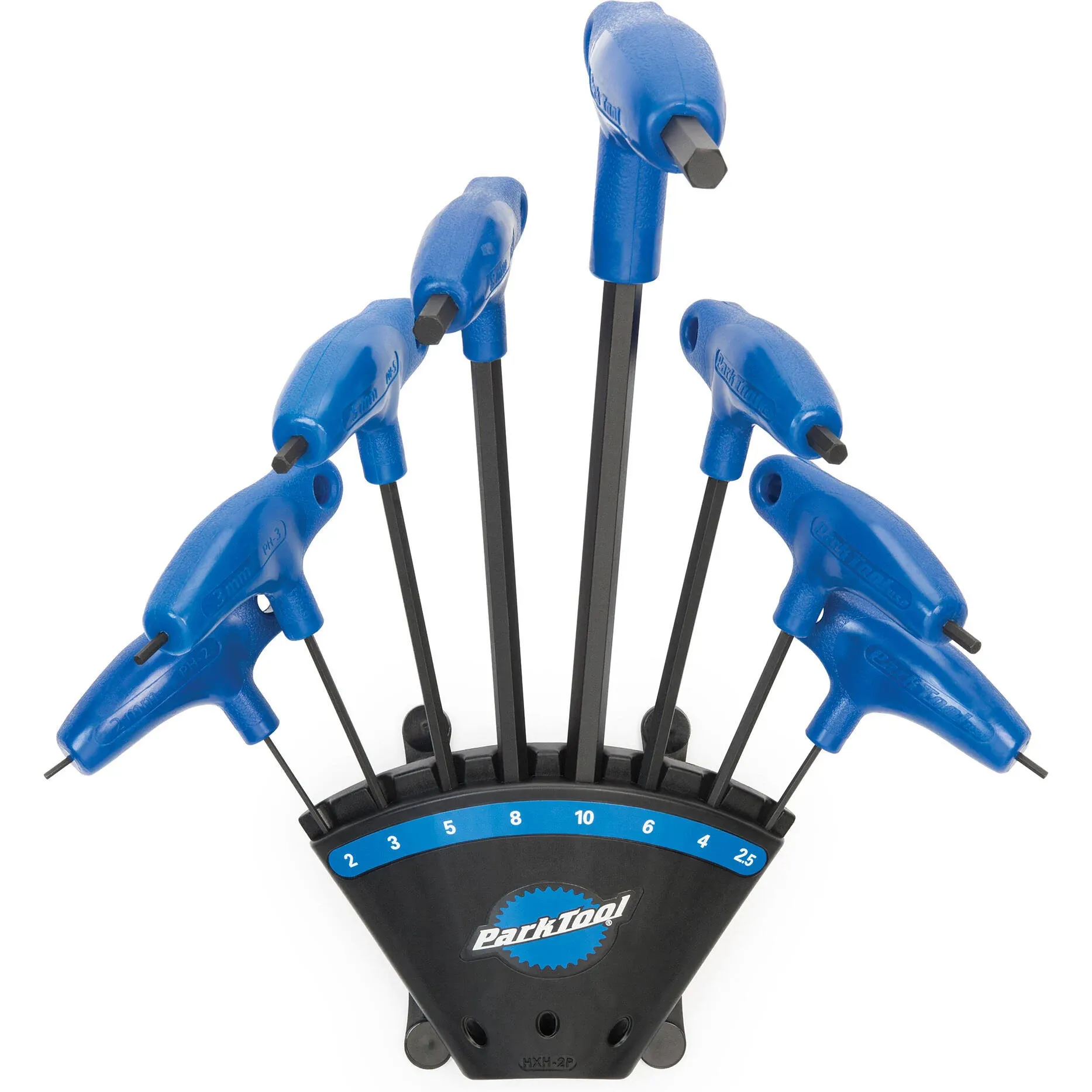 Park Tool PH-1.2 P-Handled Hex Wrench Set with Holder Tool, Blue