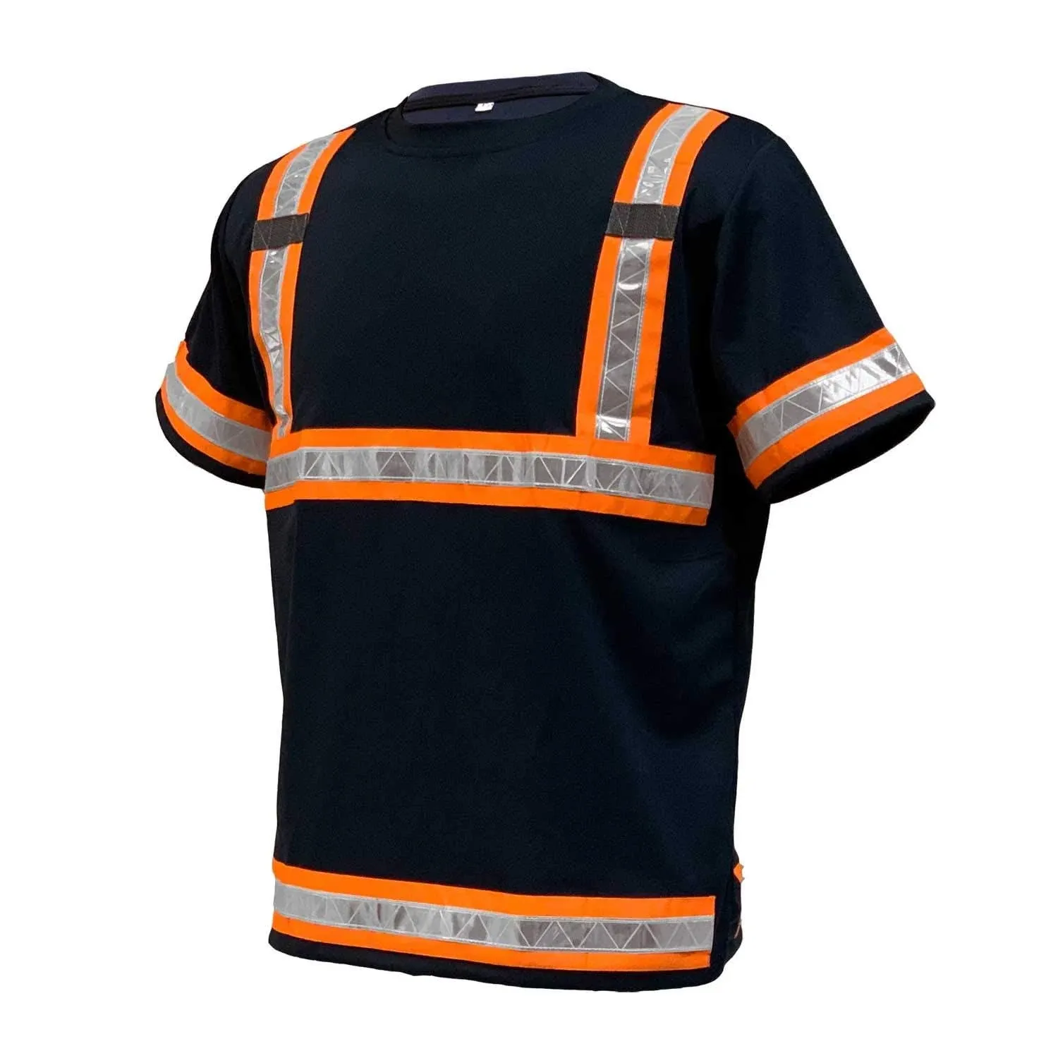 Reflective Safety Work Shirts for Men - High Visibility Short Sleeve T Shirts ...