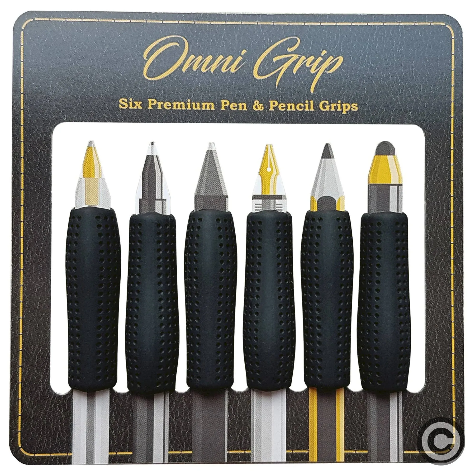 Omni Grip 6 Pack with Pen and Pencil Comfort Grips