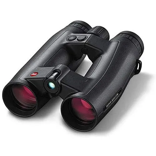 Leica Geovid 3200.COM 10x42 Robust Waterproof Nitrogen-Filled Rangefinding Binocular for Hunting, Black 40807