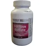 Pharbest Ferrous Sulfate 325 mg Tablets, 1000 Count