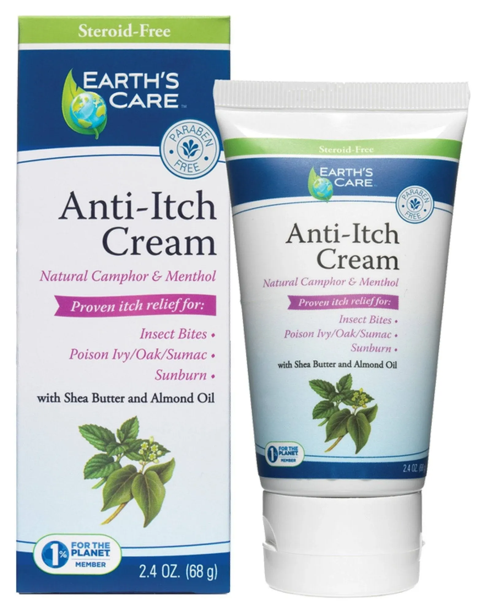 "Earth's Care, Anti-Itch Cream, 2.4 OZ"