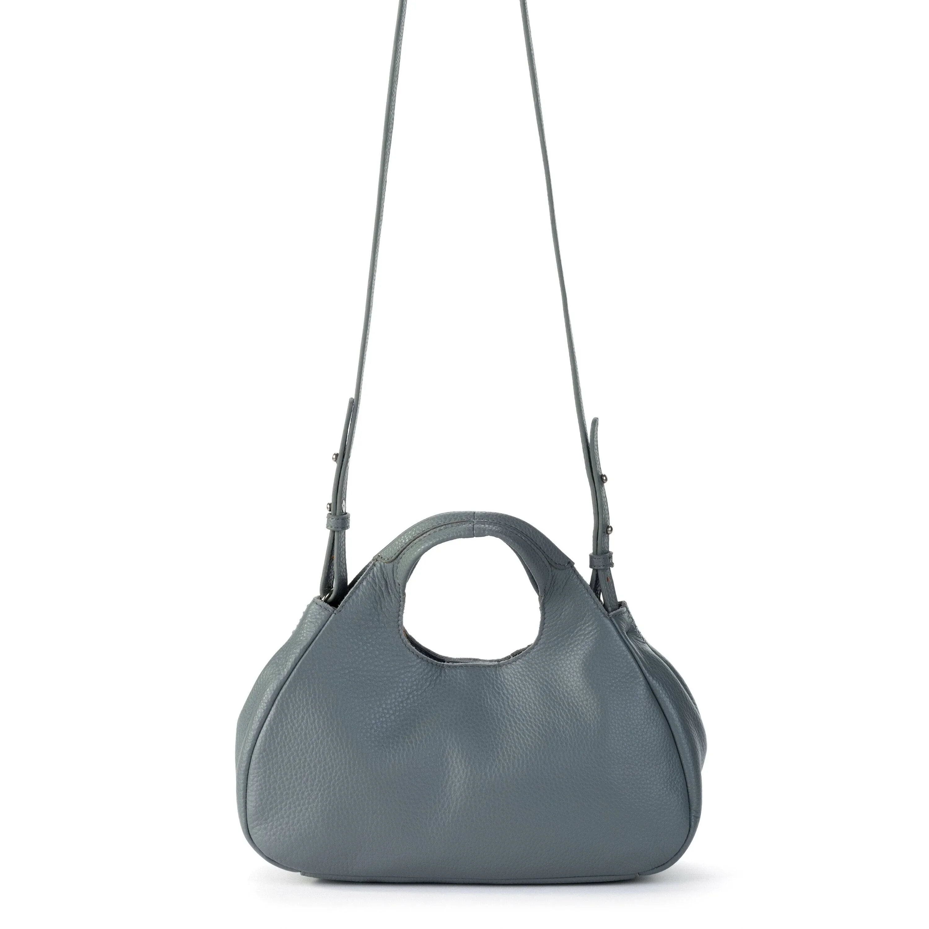 The Sak Mini Rylan Leather Satchel Bag - Dusty Blue