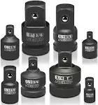 NEIKO 30223A 8 PC Impact Socket Adapter Set, Standard SAE Size, Cr-V Steel