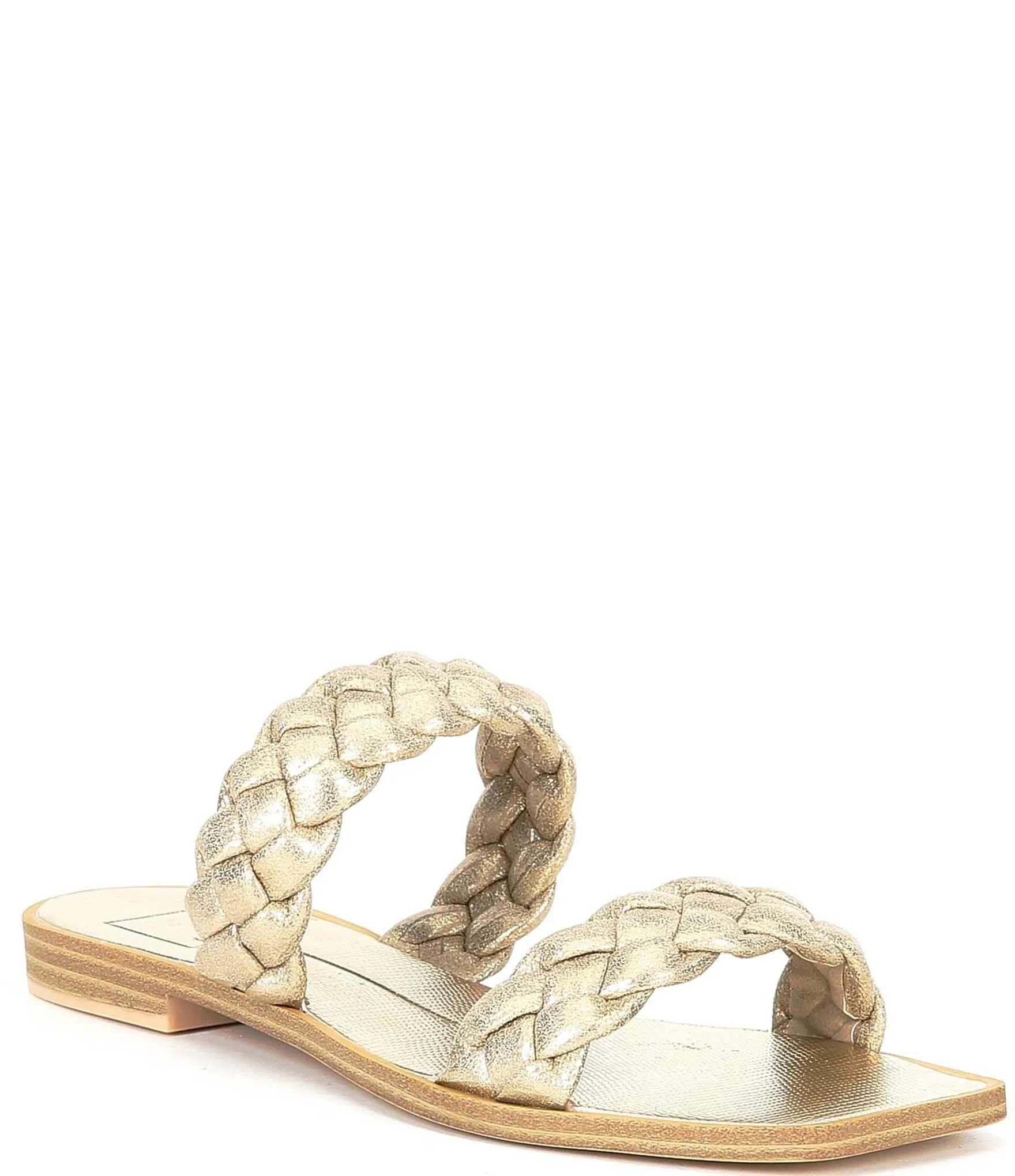 Dolce Vita Women's Indy Sandal, 8 / Light Gold Metallic Stella Suede