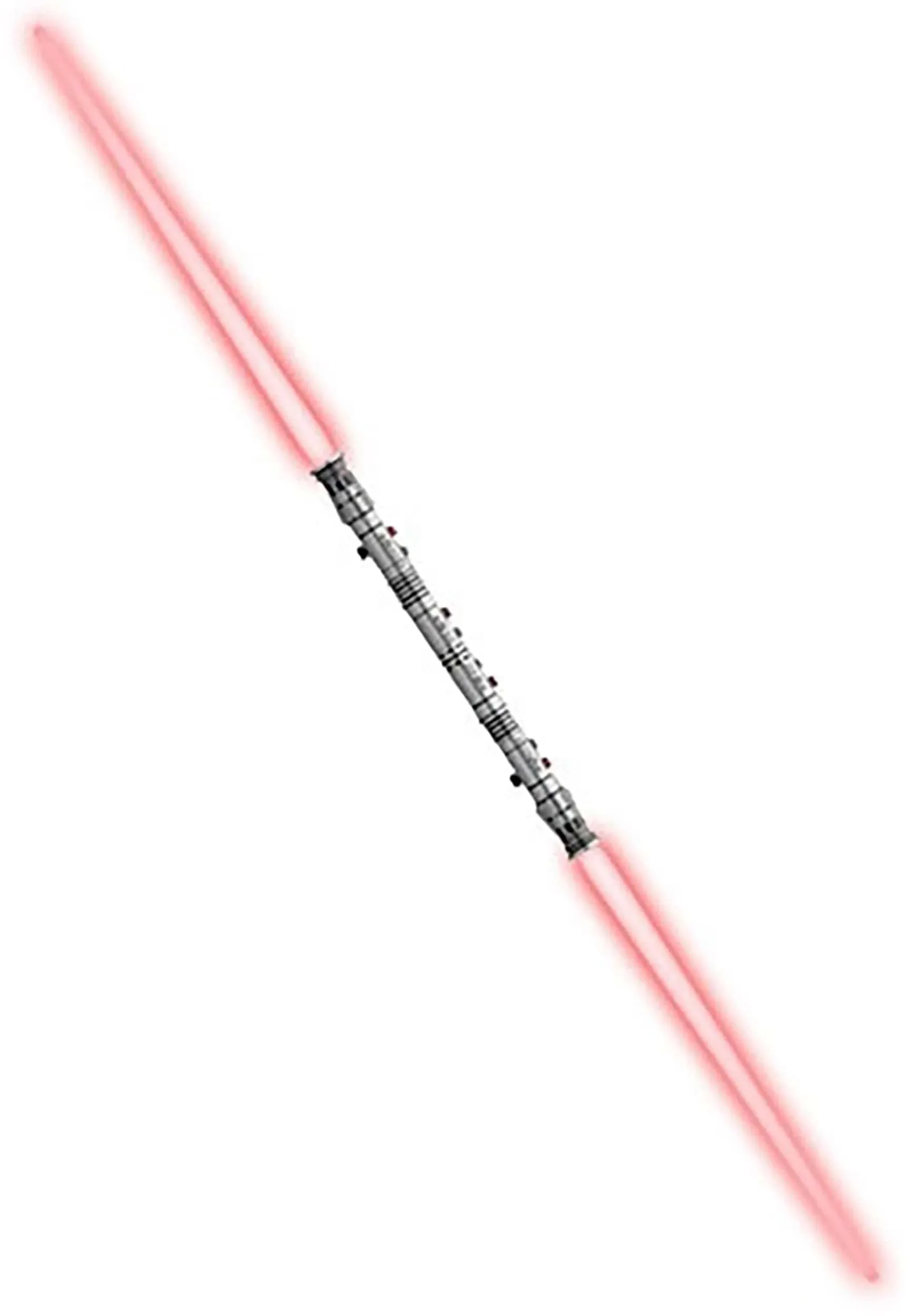 Star Wars DARTH MAUL Light Up Lucasfilm Rubies Double Bladed Lightsaber 2010 NOS