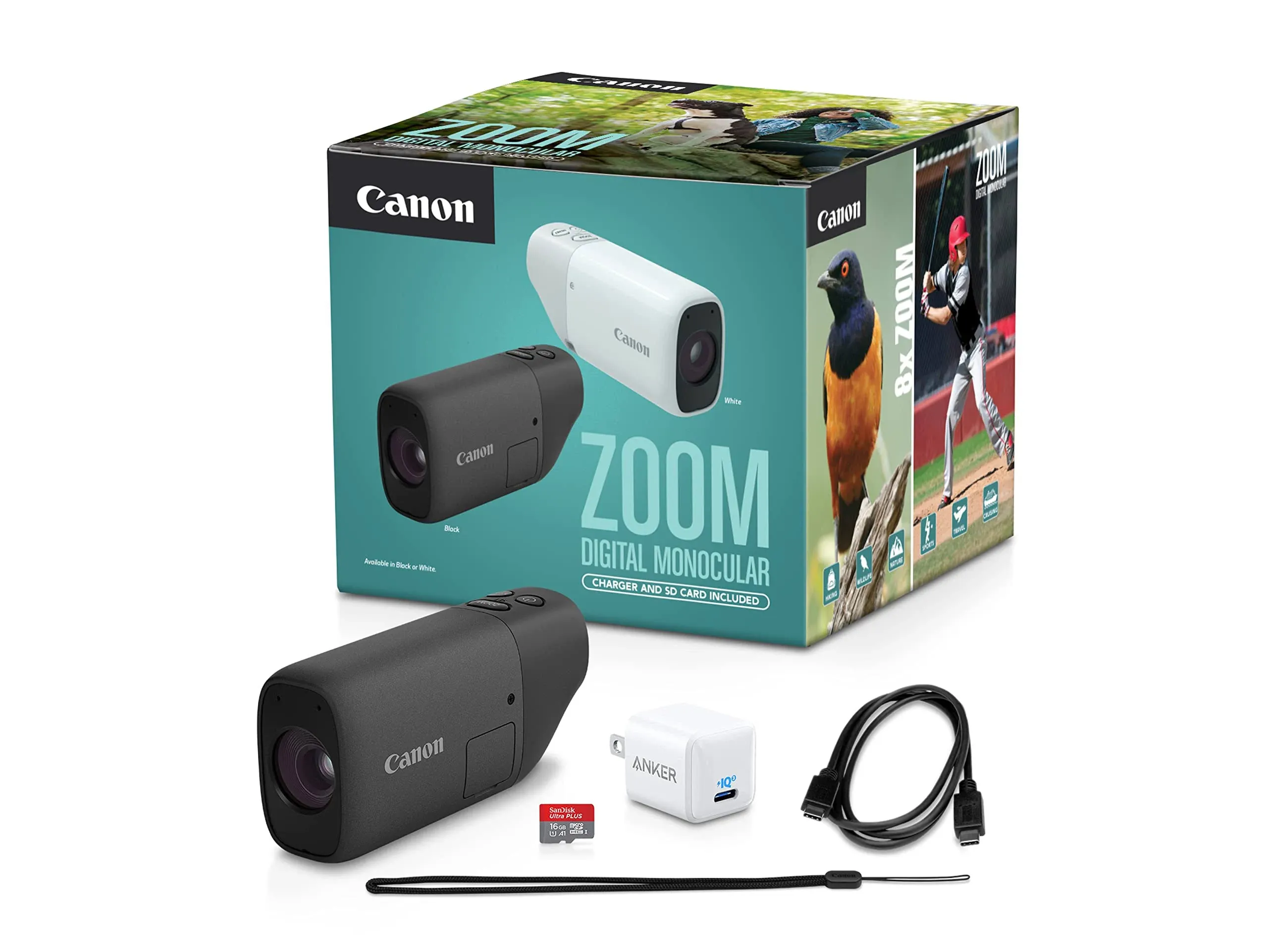 Canon - Zoom Digital Monocular - Black