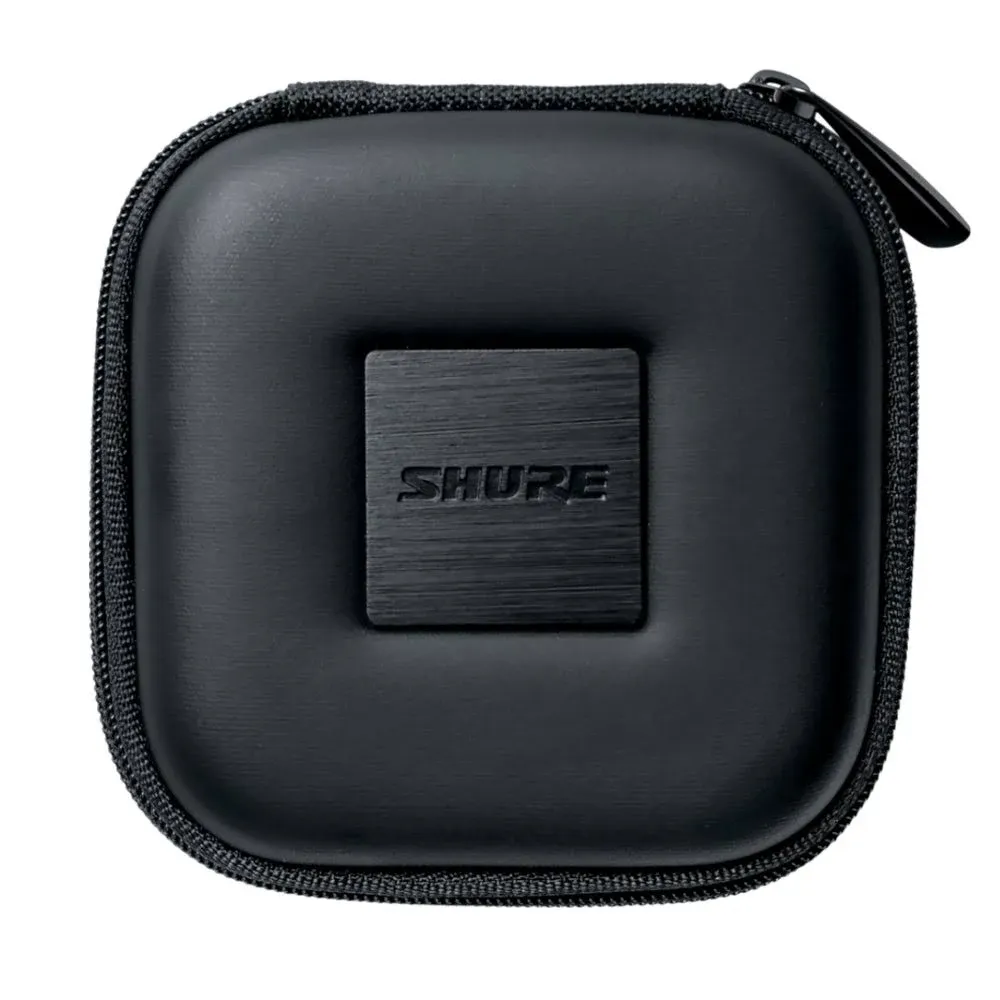 Shure EAHCASE Fine Weave Hard Pouch for Shure Earphones, Black