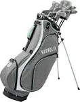 Wilson Ladies Magnolia Calm Wave Set Drvr/5W/4-5-6 Hyb/7-Pw/Sw/Putter/Bag Graphite Grey/Green +1 Right