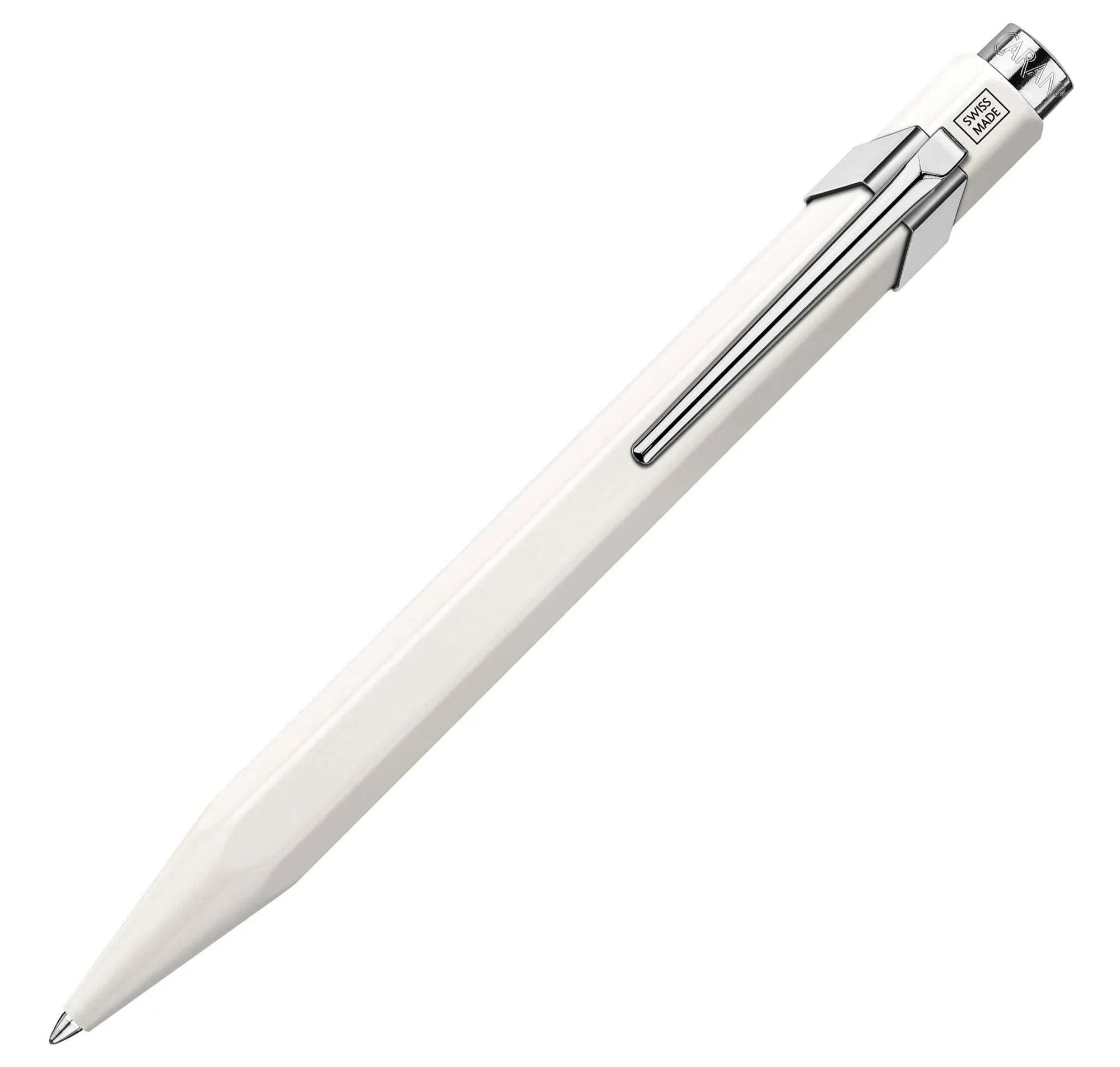 "Caran d'Ache 849 Rollerball Pen in White with Slimpack"