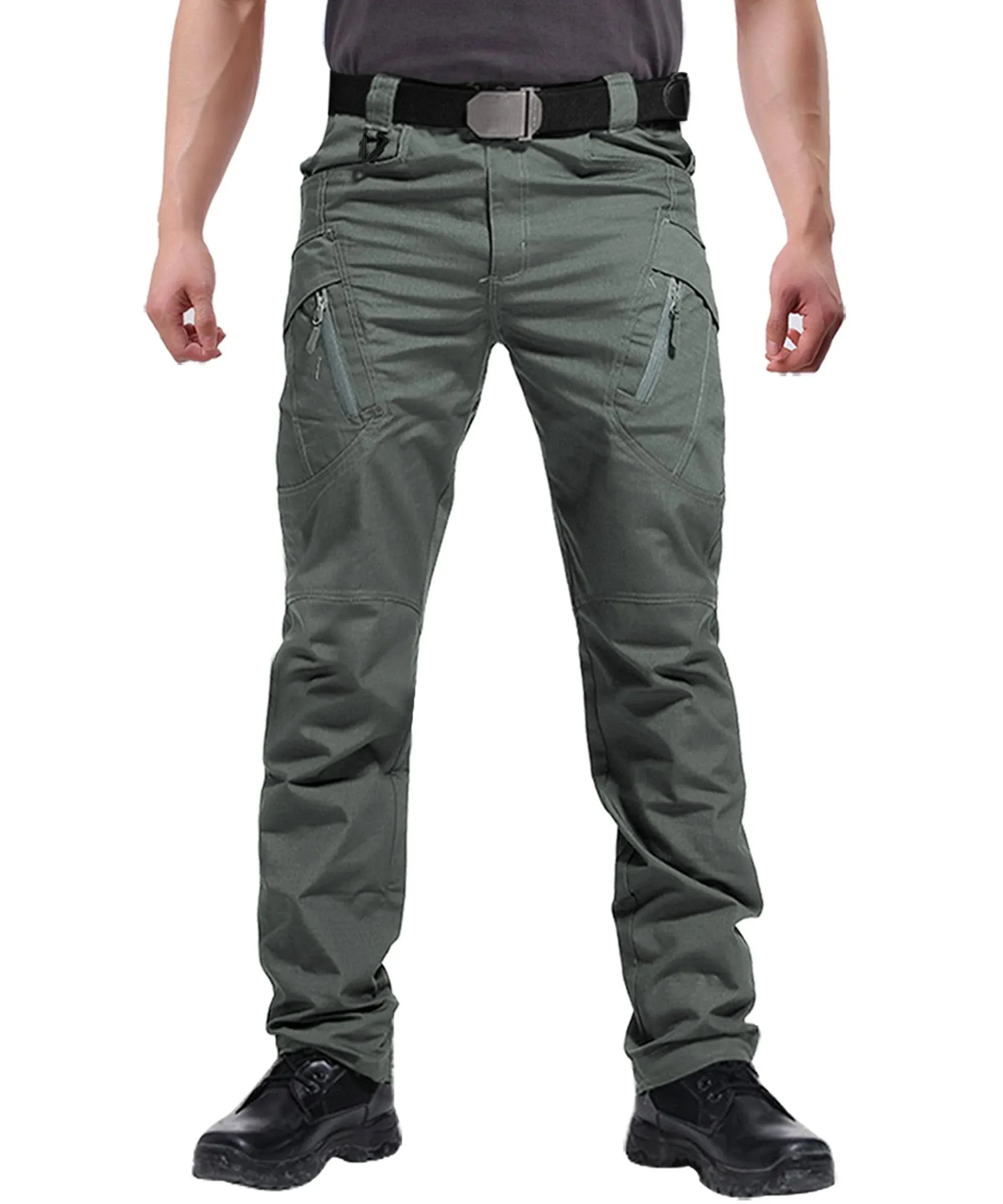 Susclude Mens Military Work Tactical Pants Outdoor Rip-Stop Lightweight Cotton ...