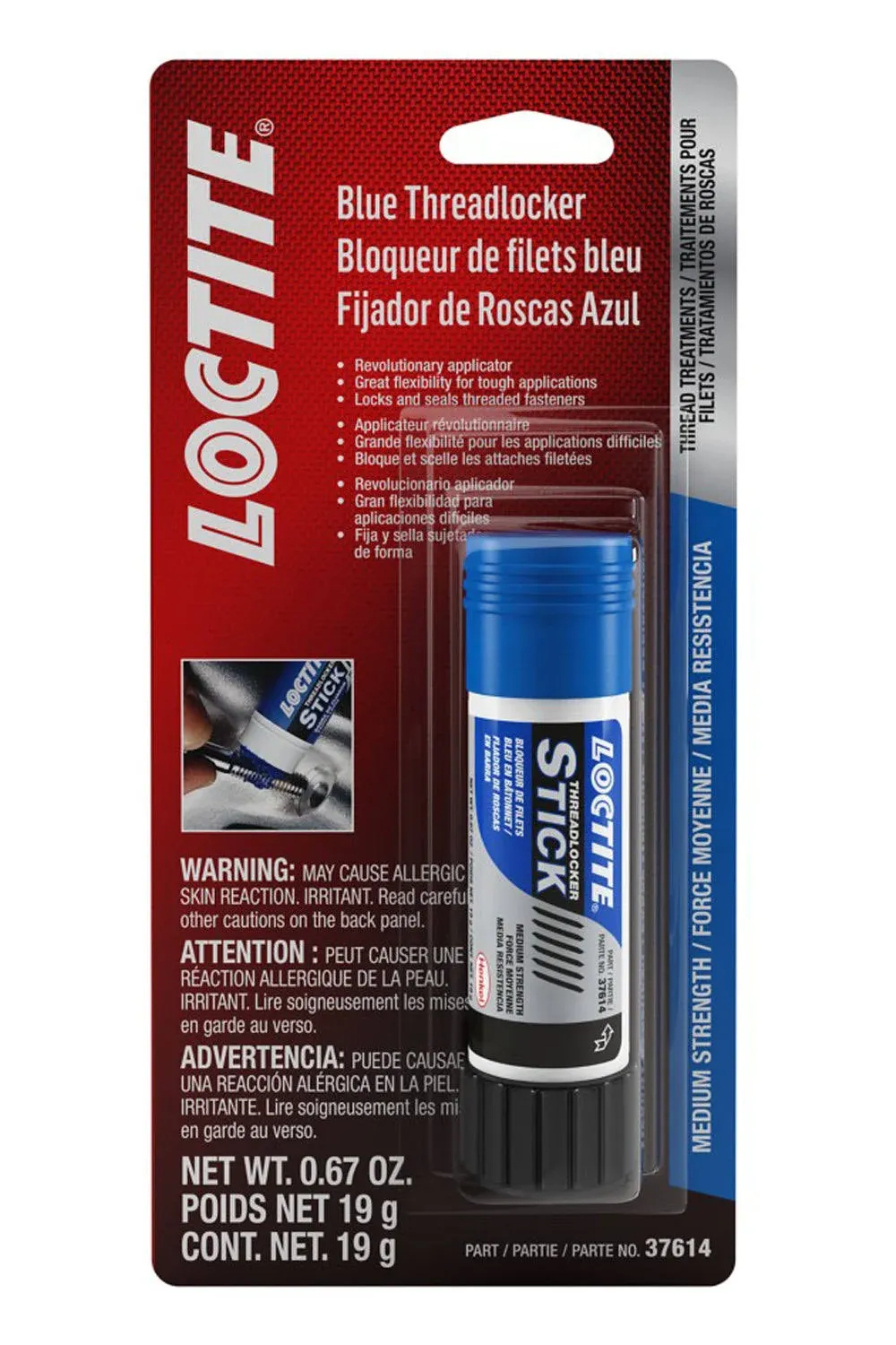 Loctite Threadlocker Stick Medium Strength / Blue / 19 Grams