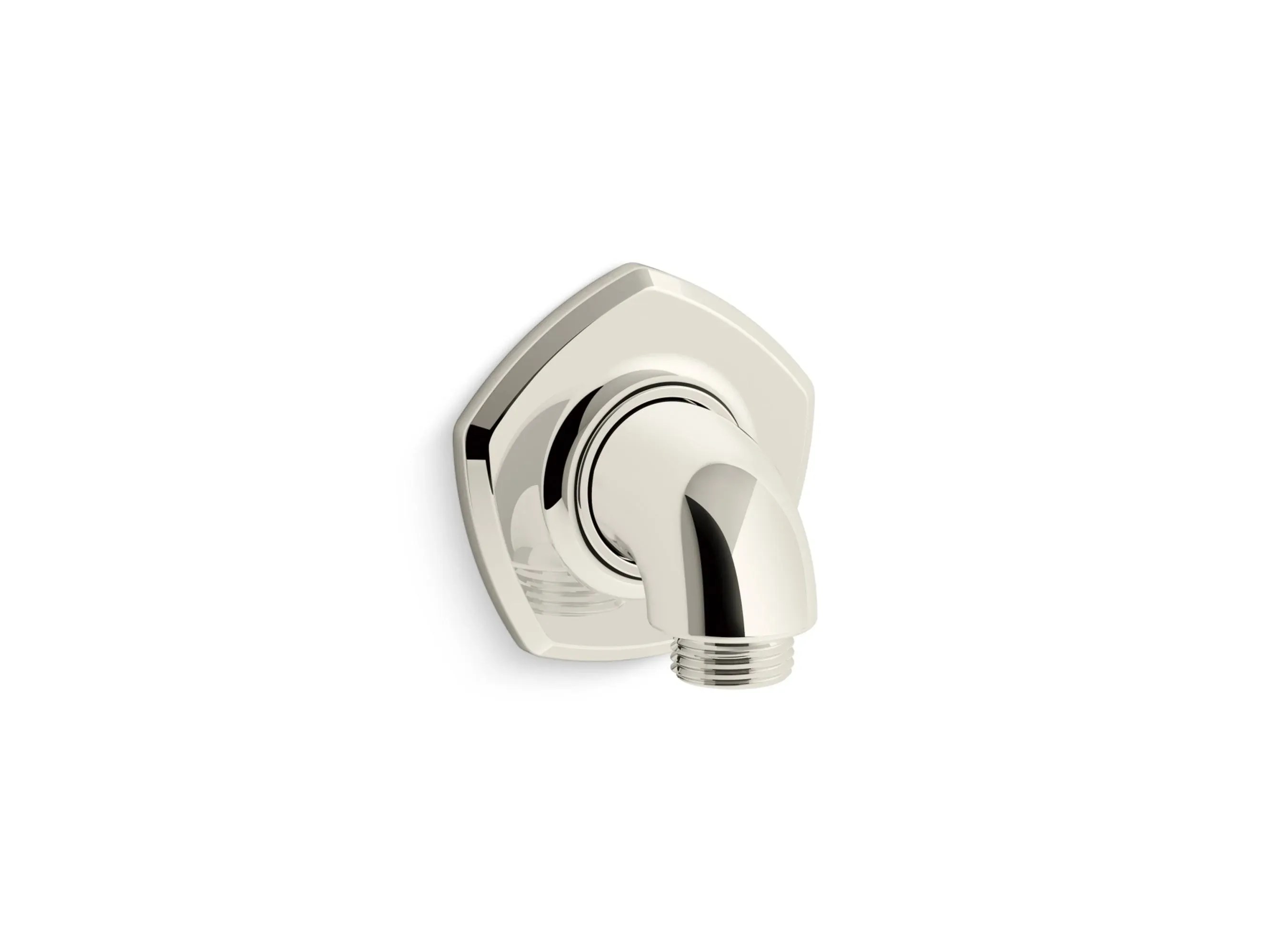 Kohler 27053 Occasion Wall-Mount Supply Elbow - Vibrant Polished Nickel