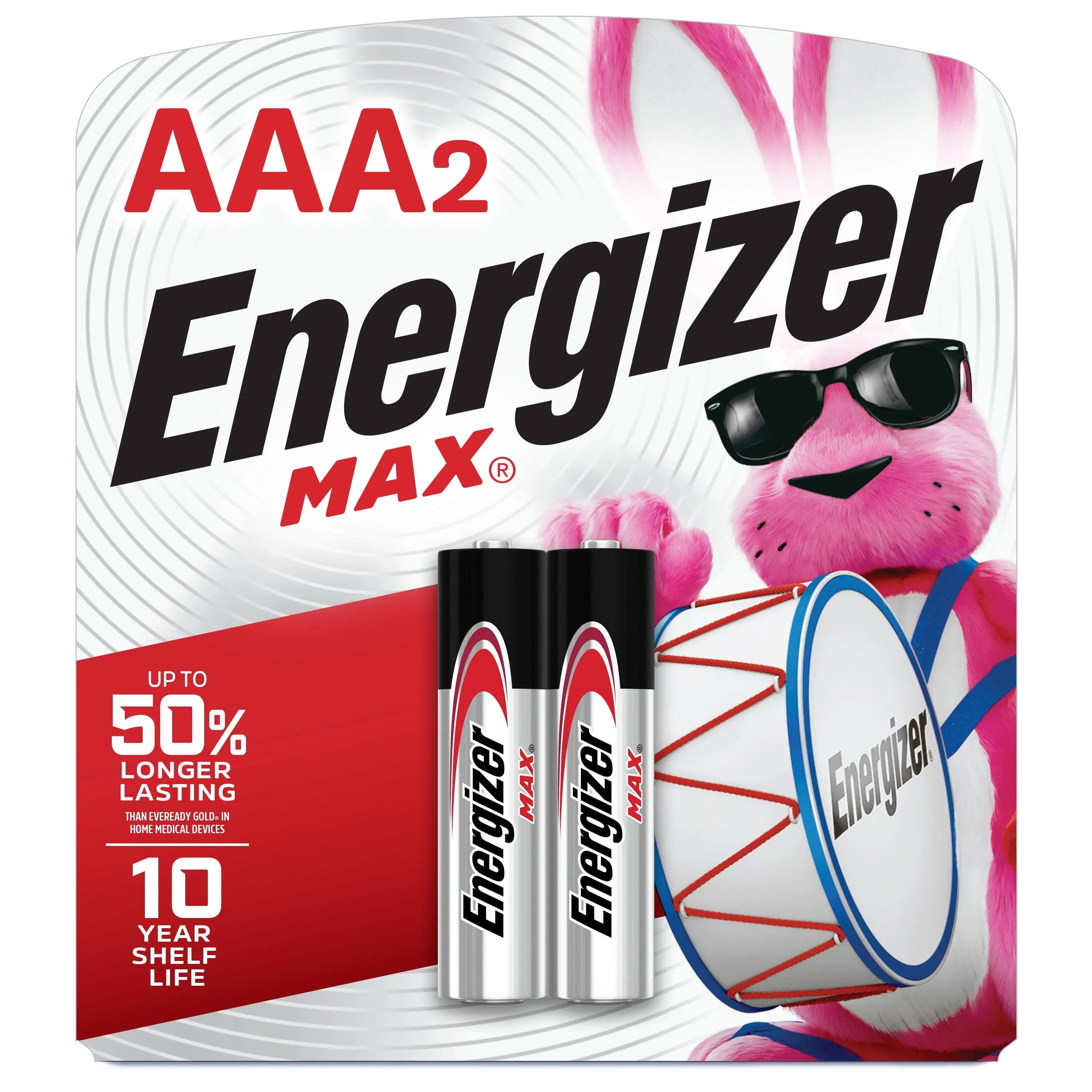 Energizer Max Alkaline Batteries, AAA - 2 batteries