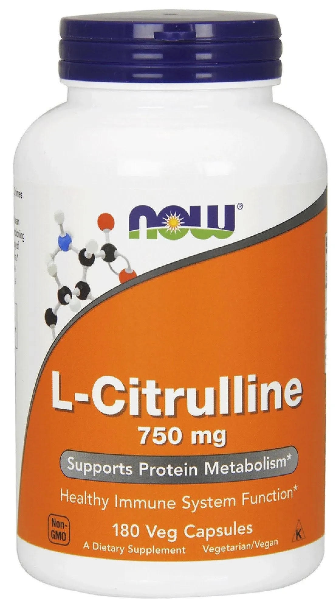 Now Foods L-Citrulline 750 mg - 180 Capsules