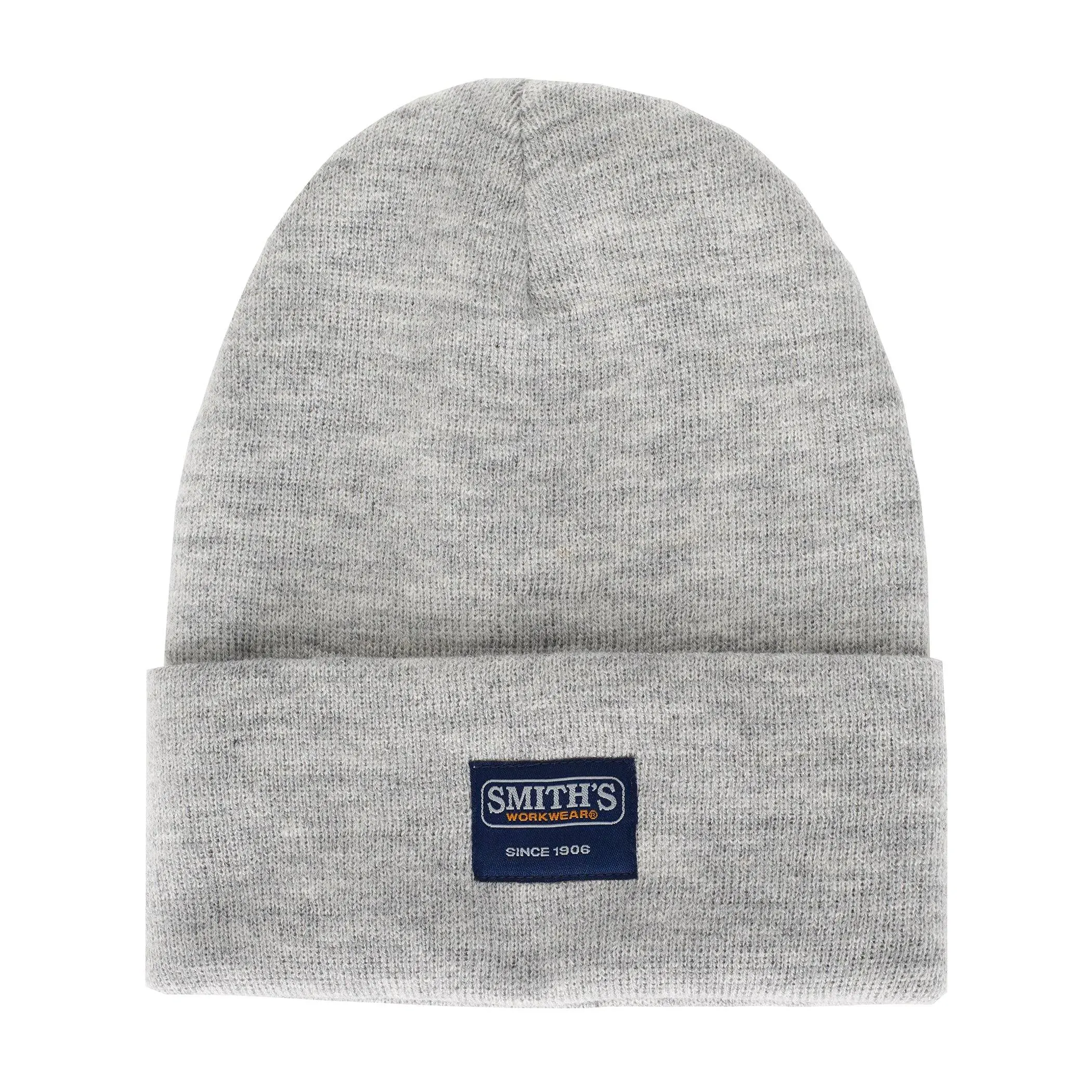 Smith's Workwear Men's Pull-On Knit Hat, Light Grey Heather, One Size