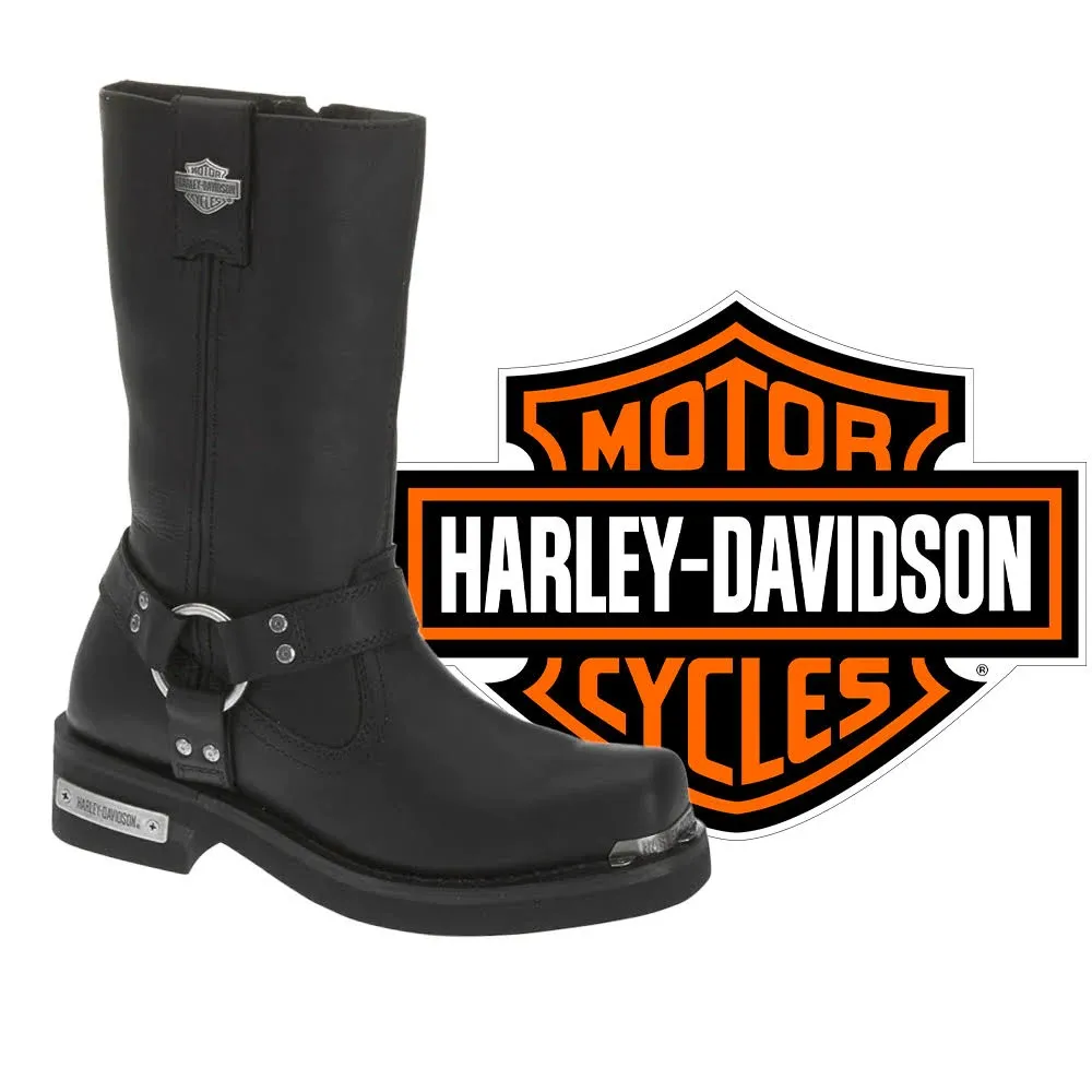 Harley-Davidso<wbr/>n Men&#039;s Landon Riding Boot Black - D96047, Black