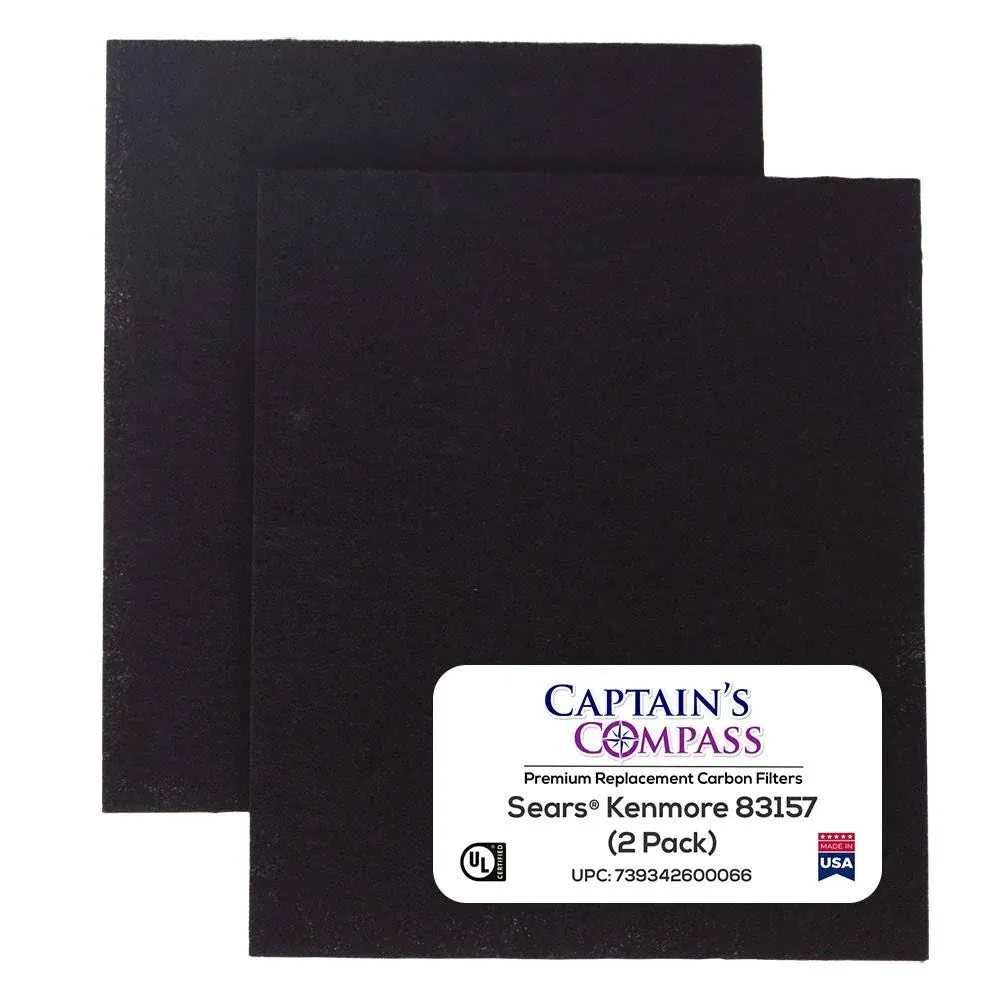 Captain's Compass - Premium Carbon Pre-Filters for Sears Kenmore 83157 Pre-Filter Replacement, 2 Pack