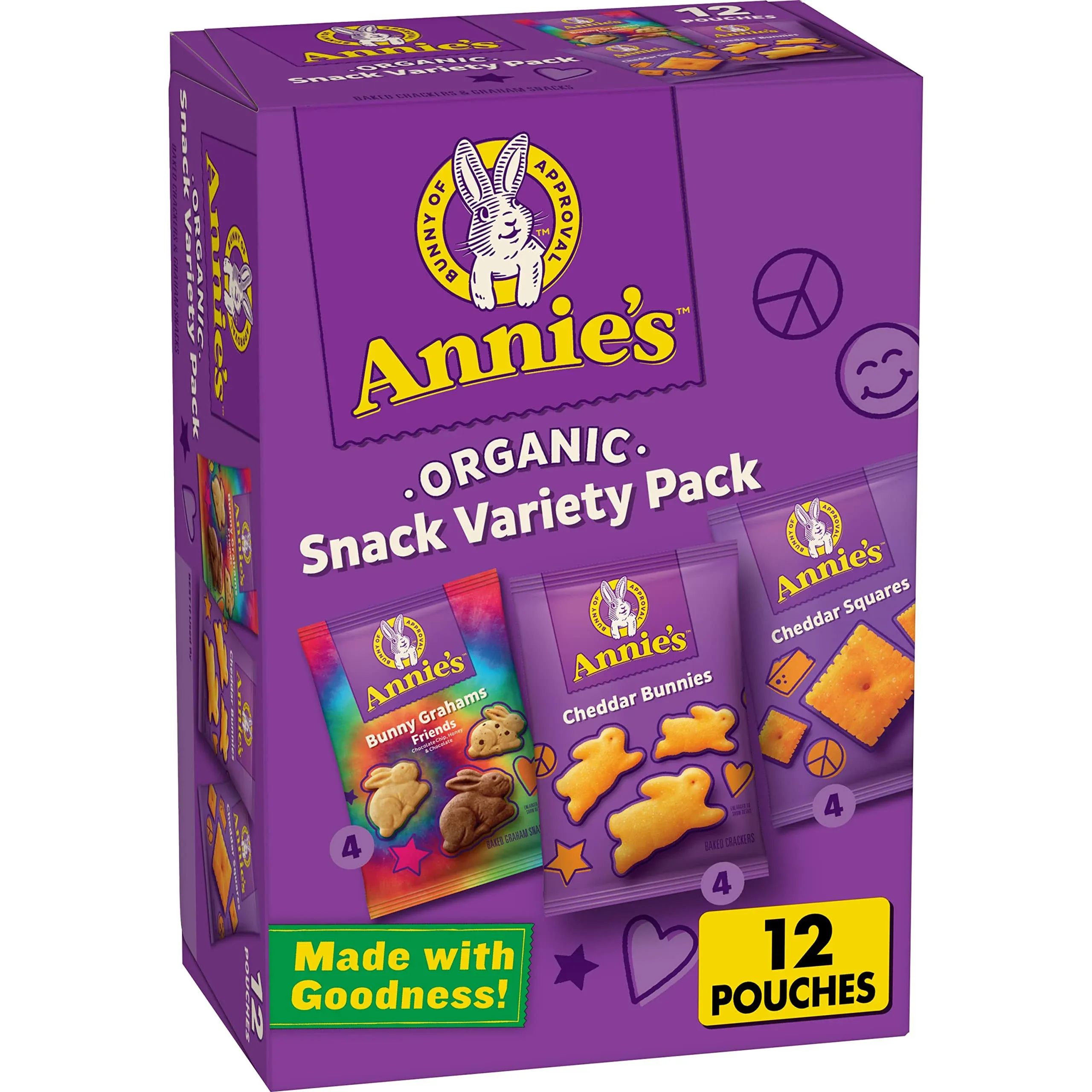 Annie's Organic Bunny Snacks Variety Pack 1oz.