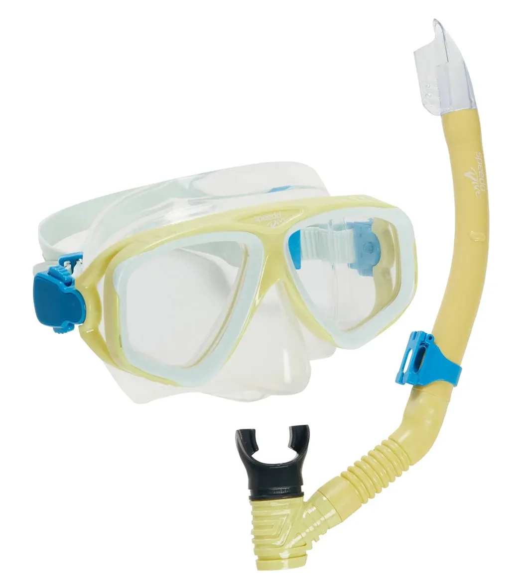 Speedo Adult Adventure Swim Mask/Snorkel Set Blazing Yellow