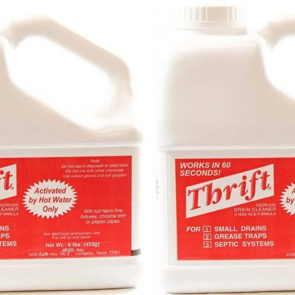 Thrift T-600 Alkaline Based 6 lb. Granular Drain Cleaner (2 Pack)