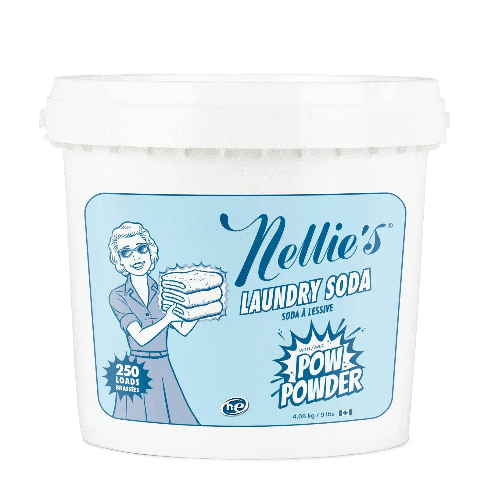 Nellie's 250-Load Laundry Soda with Pow Powder