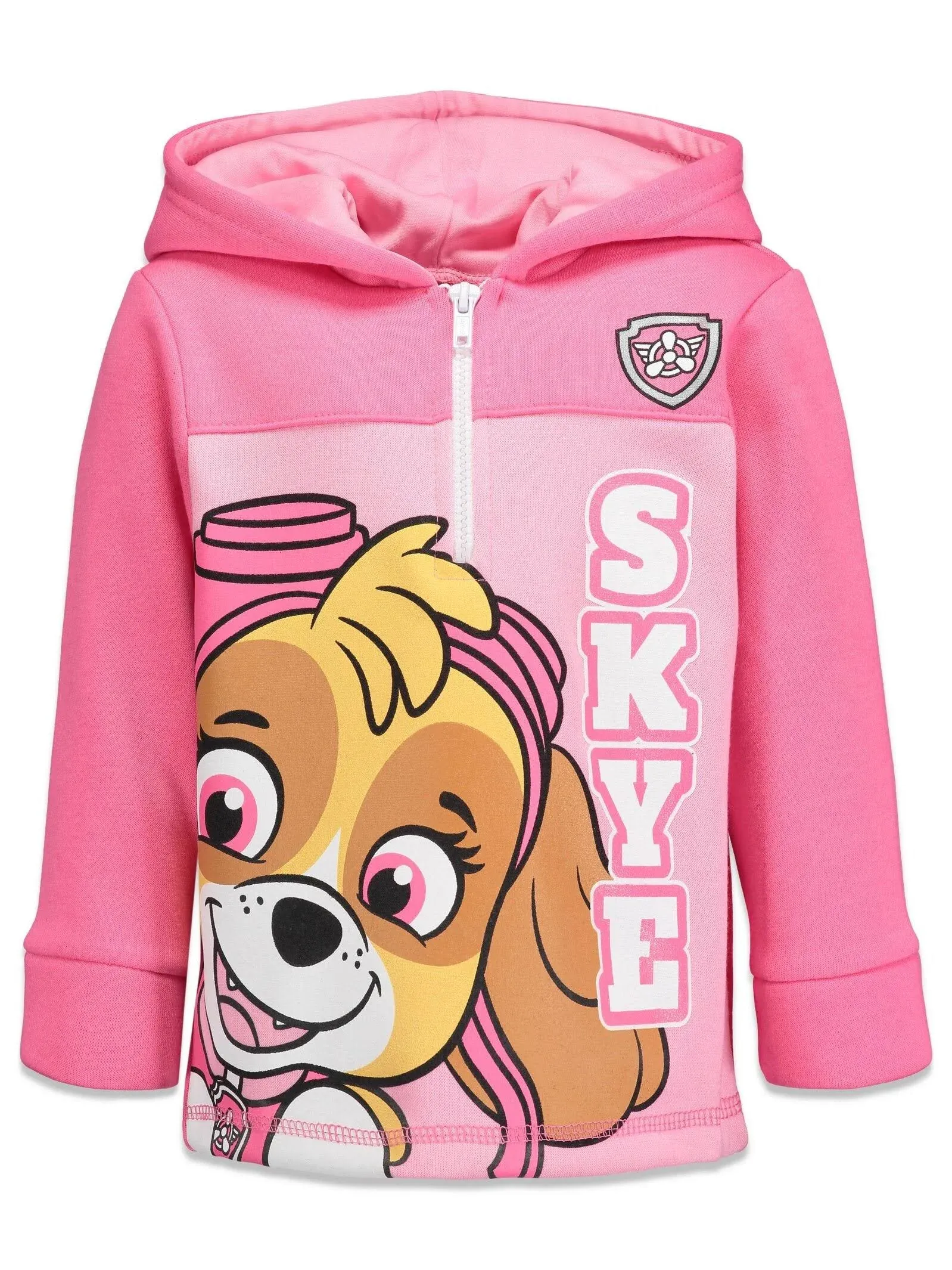 Paw Patrol Skye Everest Girls Fleece Half Zip Hoodie Toddler to Big Kid