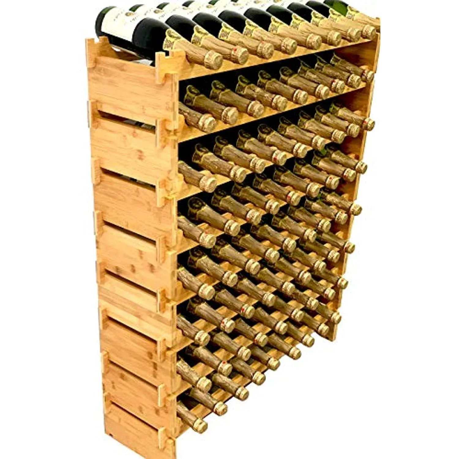 VEVOR 72 Bottle Stackable Modular Wine Rack