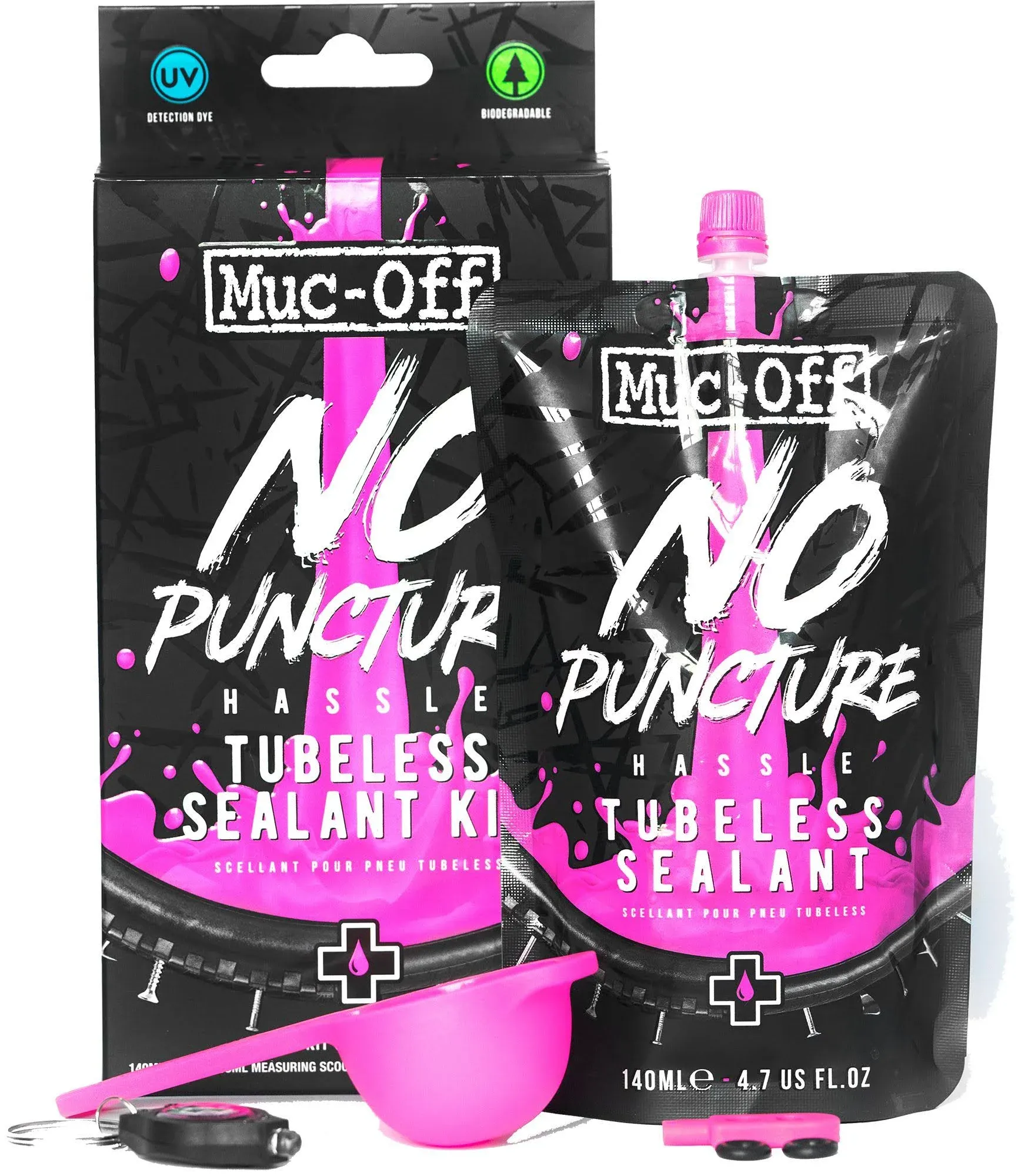 Muc-Off No Puncture Hassle Tubeless Sealant - 140ml Kit