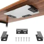 Gome Under Desk Laptop Mount Metal Bracket with Felt Board to Protect Your Laptop, Under Desk Laptop Tray Holder Desk Shelf with Screws to Enhanced