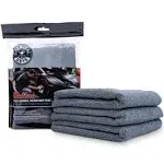 Chemical Guys Mic35203 - Workhorse Gray Professional Grade Microfiber Towel, 16 inch x 16 inch (Metal), 3 Pack