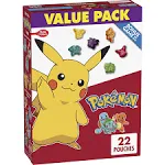 Pokemon Fruit Flavored Snacks, Treat Pouches, Gluten Free, 10 ct