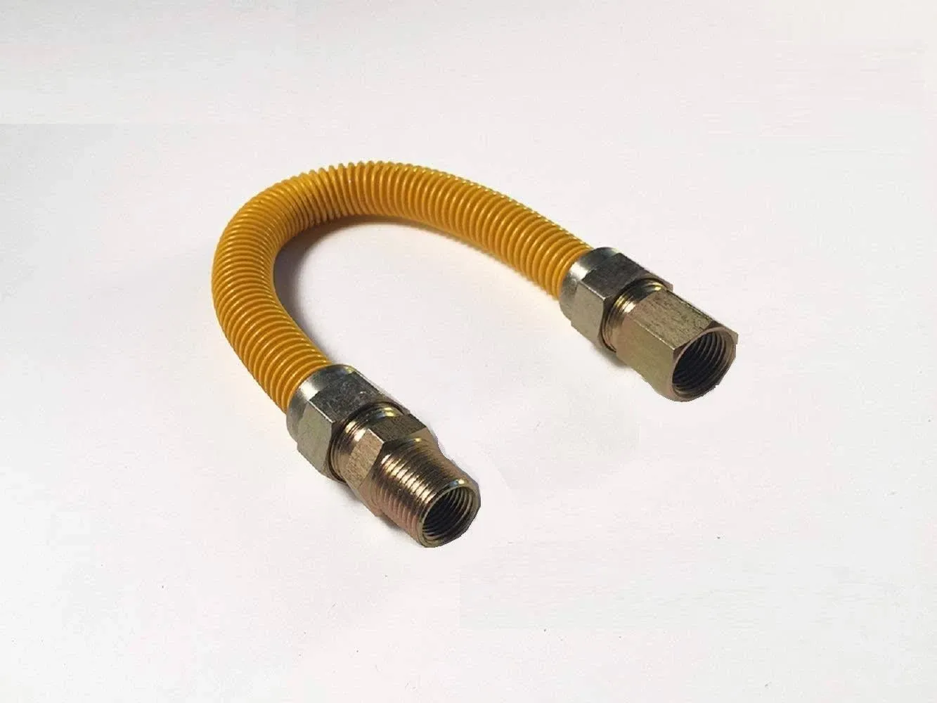 EZ-FLUID 60&#034; x 1/2&#034;MIP x 1/2&#034;FIP,(1/2&#034;O<wbr/>D) SS Gas Flex Hose Supply Line Connector