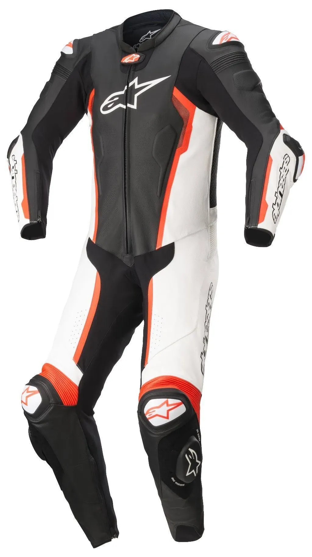 Alpinestars Missile V2 1-Piece Suit-Black/White/Red-46