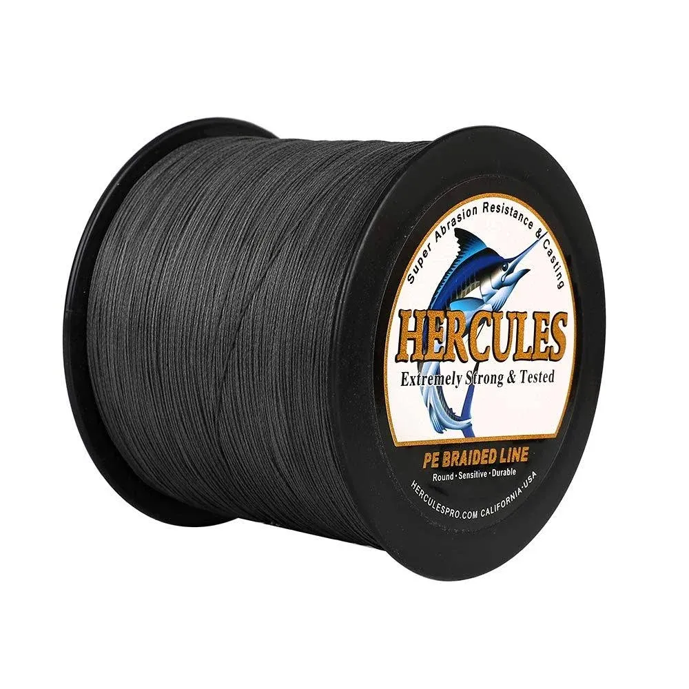 Hercules Braided Fishing Line 500M 547yds 6Lbs-100Lbs PE Superline 4 Strands ...