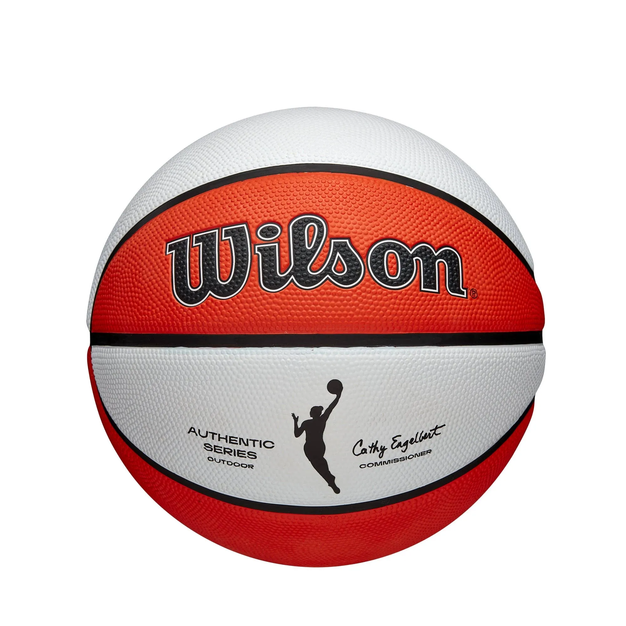 Wilson Wnba Authentic Outdoor Basketball in Orange