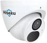 Hiseeu [ 121°Wide View Angle 4K PoE Security Camera,8MP IP Security Camera IP67 Waterproof,Dome Security Camera Outdoor,H.265+ 100ft Night Vision, Work w/PoE NVR Home Surveillance System