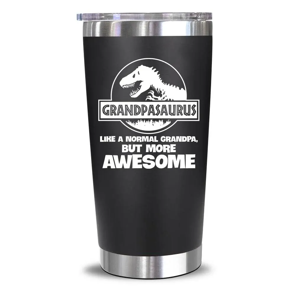 Grandpa Gifts - Fathers Day Giftss, Birthday Gifts For Grandpa - Best Grandpa Gifts For Grandfather, New Grandpa, Promoted To Grandpa, Grandparents From Grandchildren Granddaughter - 20Oz Tumbler