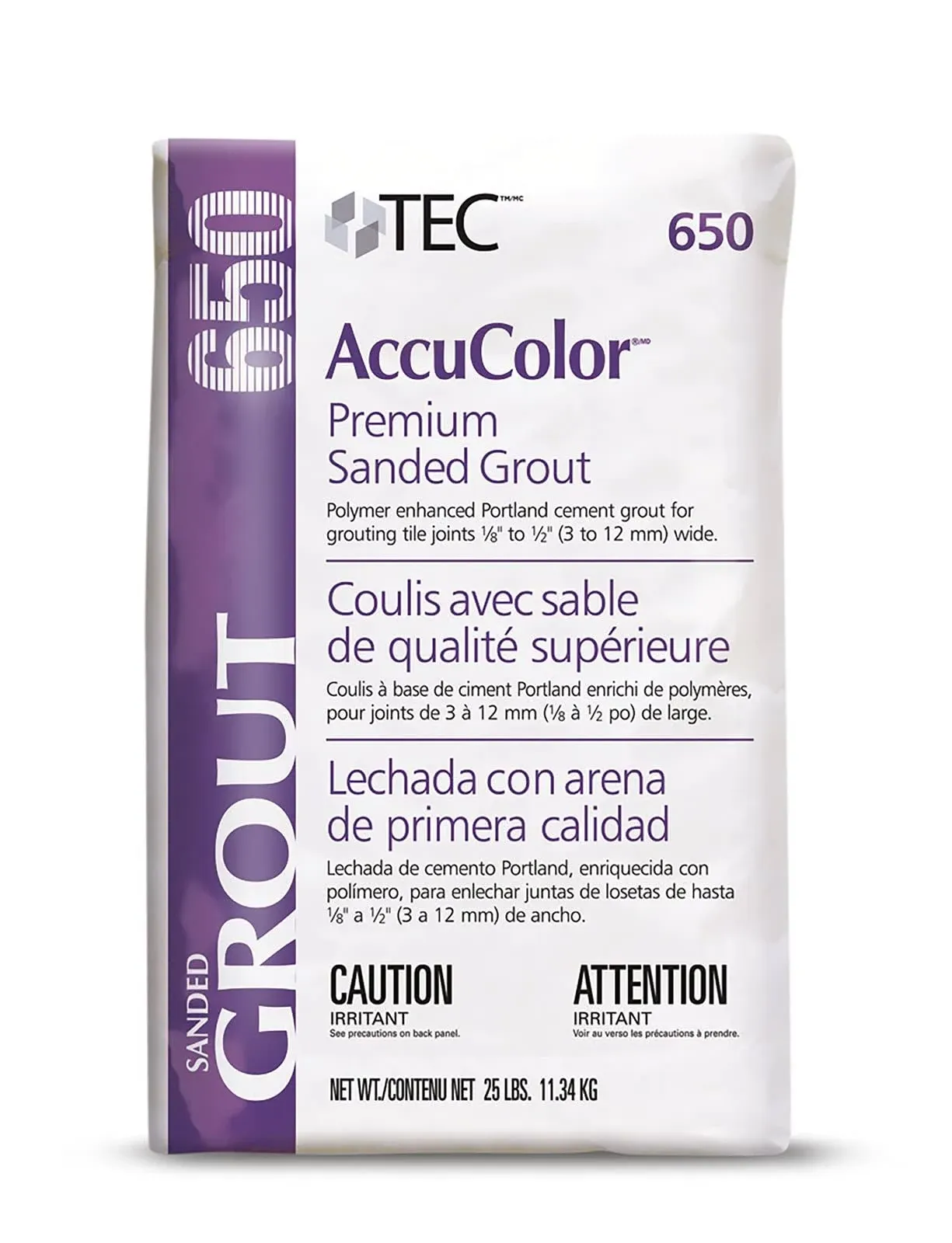 Tec AccuColor - Premium Sanded Grout - Enhanced Color-Consistent, Wear-resistant ...