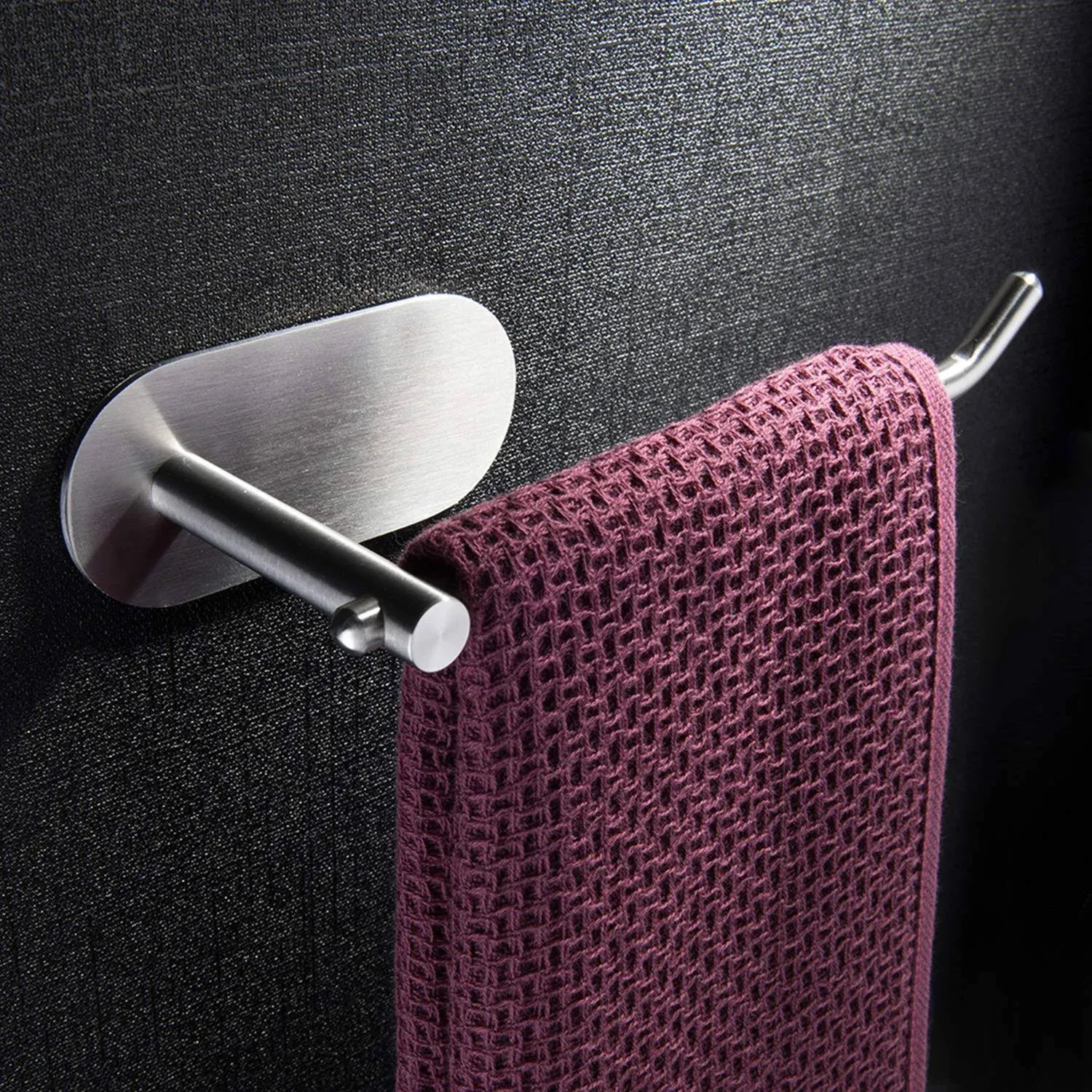 ZUNTO Towel Ring Self Adhesive Hand Towel Holder for Bathroom Kitchen Hand Towel Bar No Drilling SUS 304 Stainless Steel Brushed