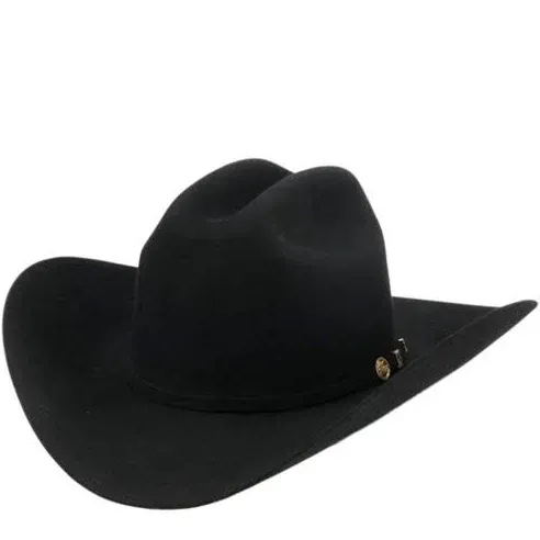 Stetson Men's 100x El Presidente Fur Felt Western Hat Black 7 1/4