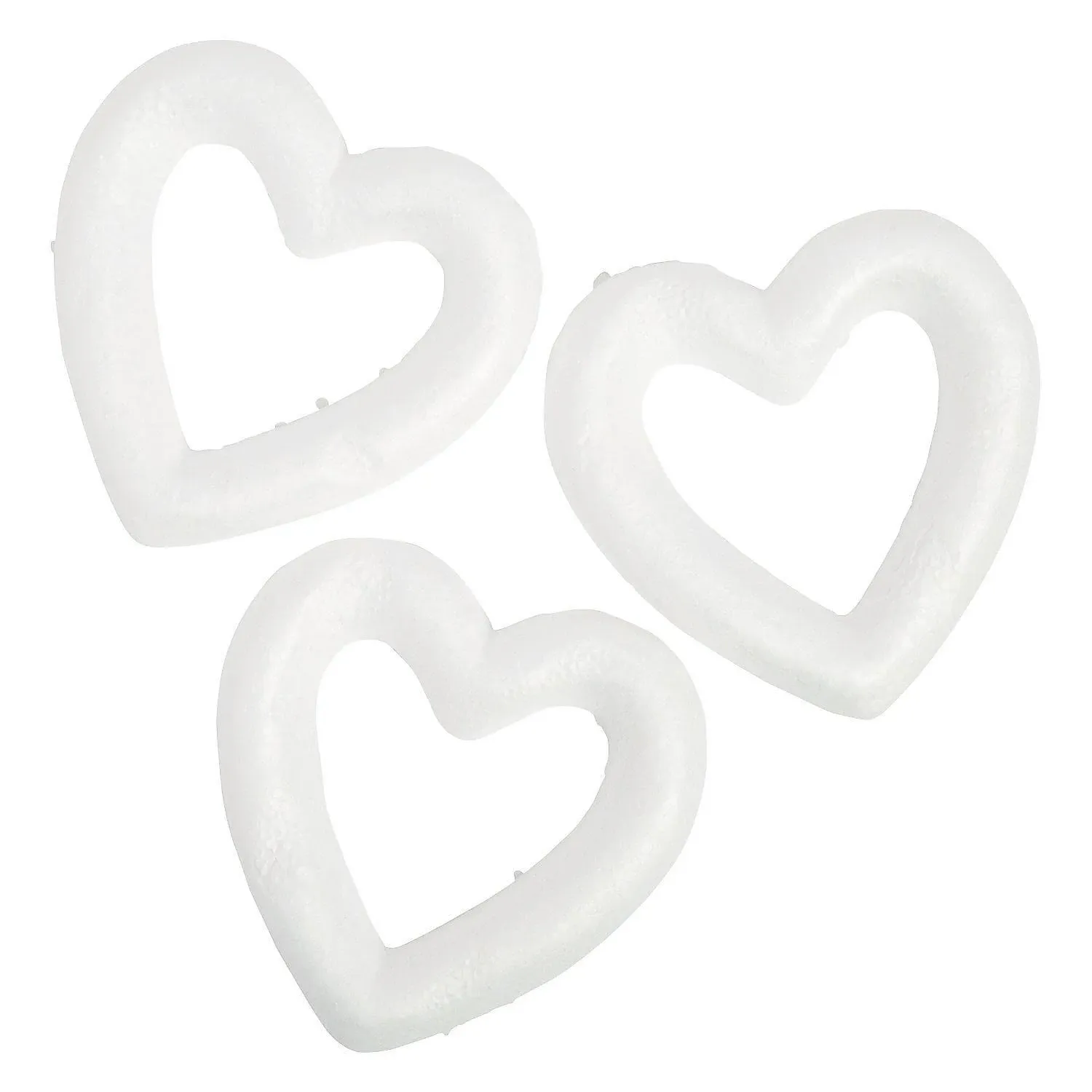 Mini Foam Heart Wreaths - Craft Supplies - 12 Pieces, 13944251