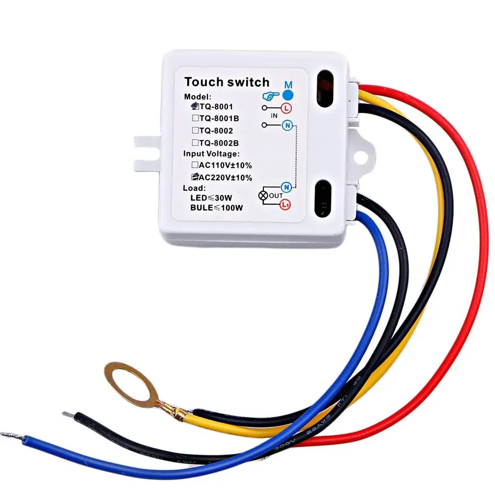 120V/240V On Off Touch Switch with Surge Absorber for LED Lamp