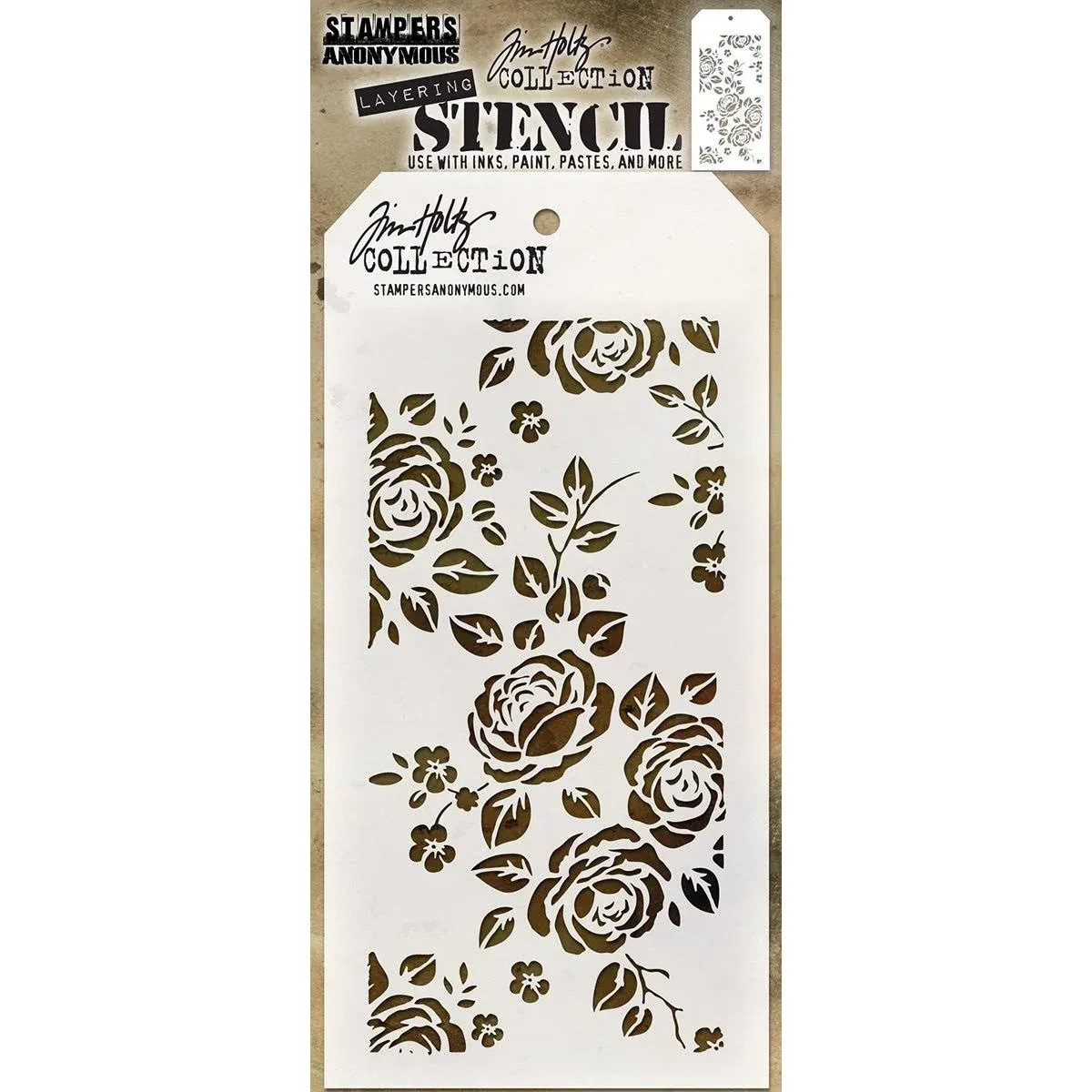 Tim Holtz Layered Stencil Roses